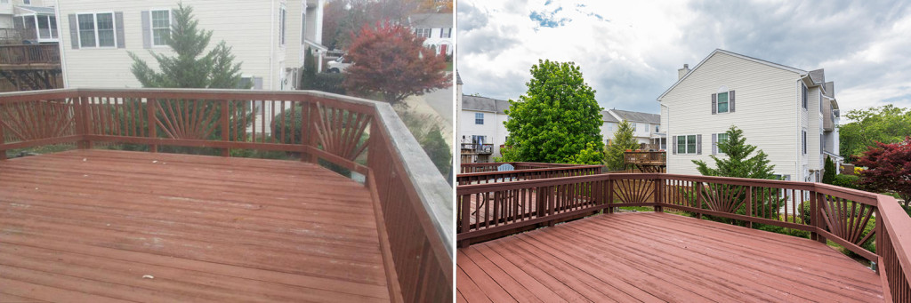 Many BBQ's to be had on this big beautiful deck (Before/After!)